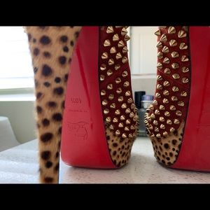 Christian Louboutin Platform Peep Toe Pumps